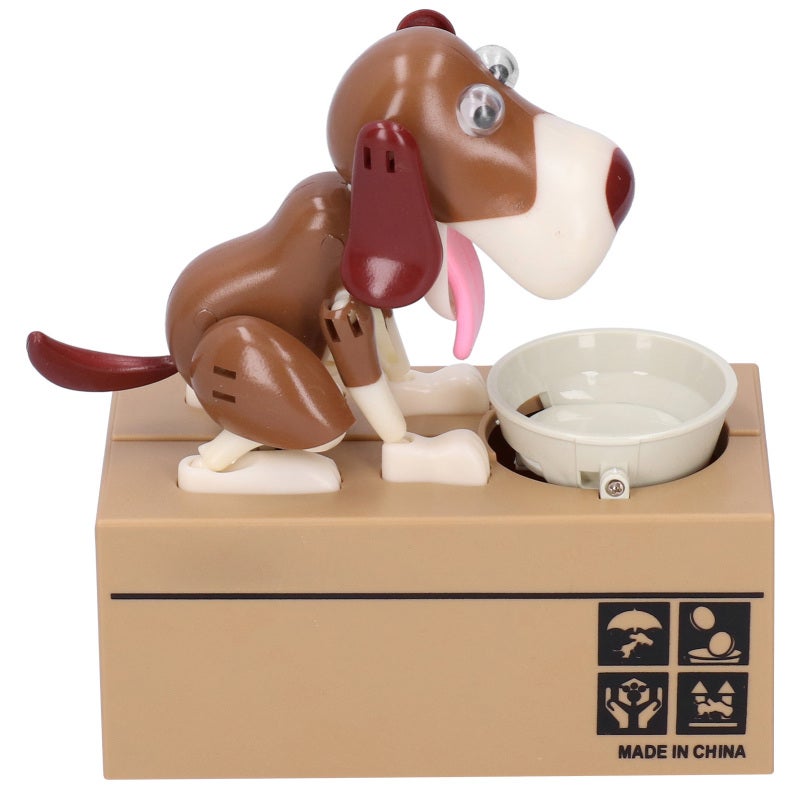 Automatic Coin Bank ABS Lightweight Durable - Interactive Dog Licking Coin Design Cute Animal Coin Bank for Kids Animal Lovers Home Office Decor - Image 4