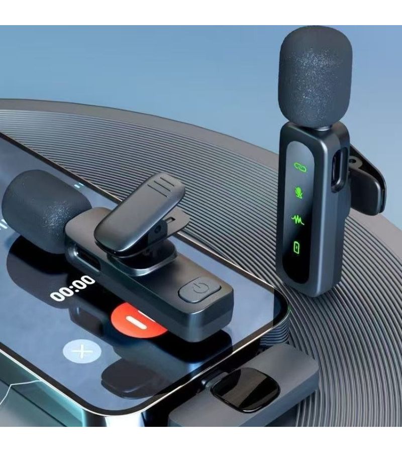 ميكروفون لافالير لاسلكي لكاميرا iPhone مع خاصية إلغاء الضوضاء، ميكروفون صغير مناسب للمقابلات، الفيديوهات، البودكاست، الفلوجات، التدريس، والمؤتمرات (ميكروفون واحد) - Image 3