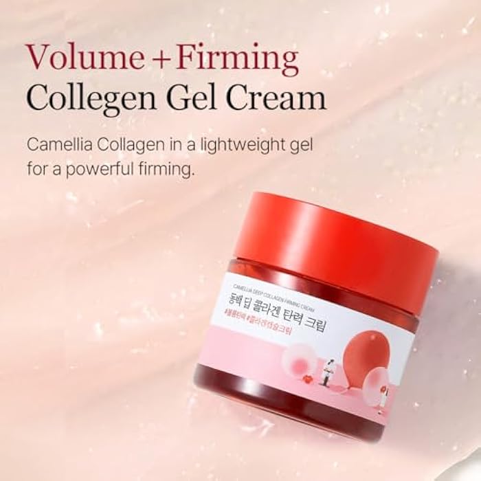 ROUND LAB Camellia Deep Collagen Firming Cream 1.69 Fl Oz, Elasticity-Enhancing Face Moisturizer with Multi-Collagen for Long-lasting Hydration, Smooth and Firm Skin, Pore Tightening, Korean Skincare - Image 5