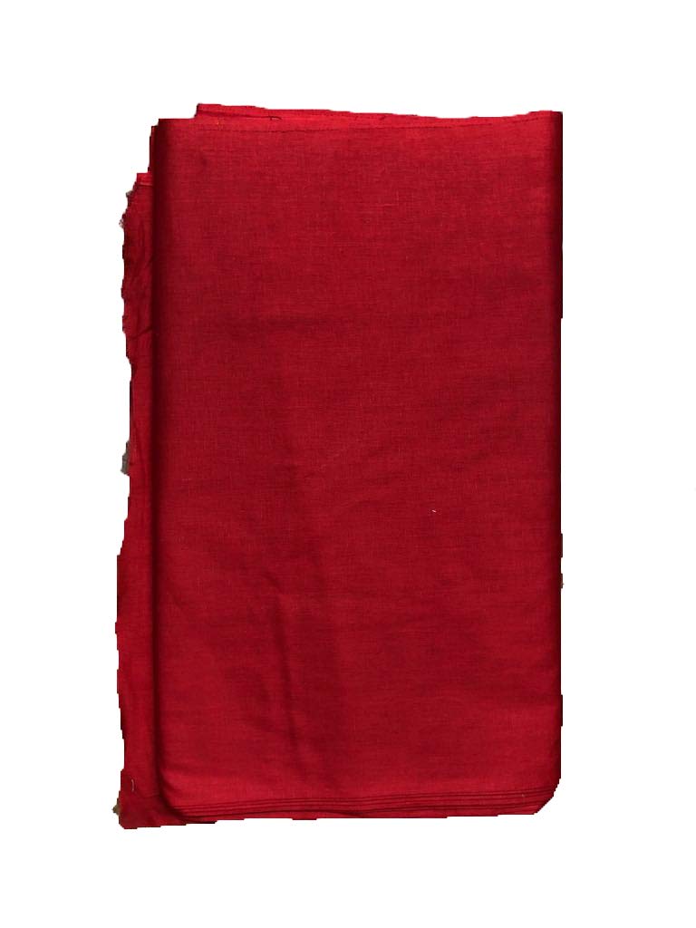NK Textiles Women's Plain/Solid 100% Pure Cotton Unstitched Fabric | for Making Kurti, Palazzo, Salwar, Gown, Garment etc. | Premium Dress Material (10 Color Options), Red - Image 3
