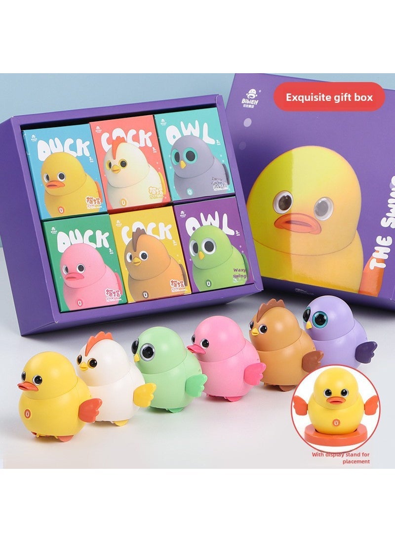 Cute Dancing Chick Squad Magnetic Toy for Kids with Battery and Screwdriver