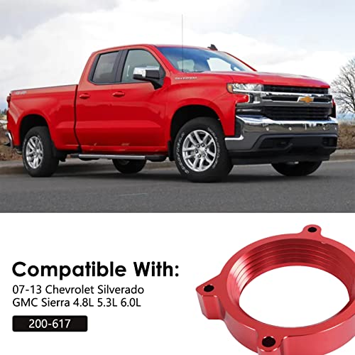 MFZDQL 200-617 Throttle Body Spacer Compatible With Chevrolet Silverado GMC Sierra 4.8L 5.3L 6.0L 2007-2013 - Image 3