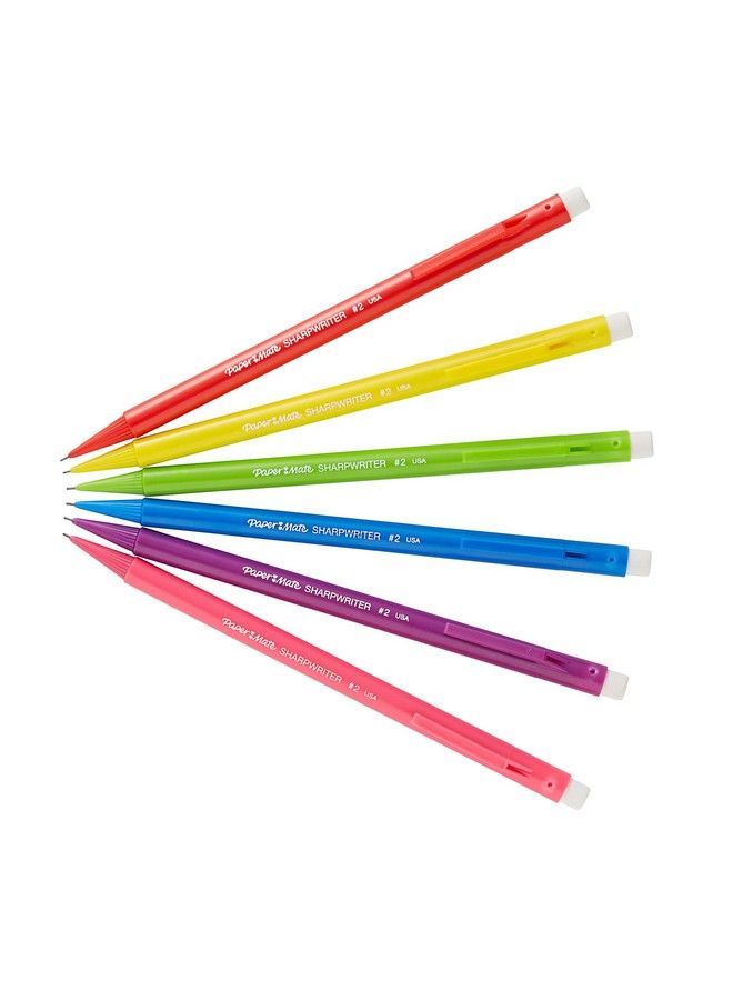 Paper Mate ® Sharpwriter Mechanical Pencils 2 Lead 0.7 Mm Assorted Barrel Colors Pack Of 6 - Image 5