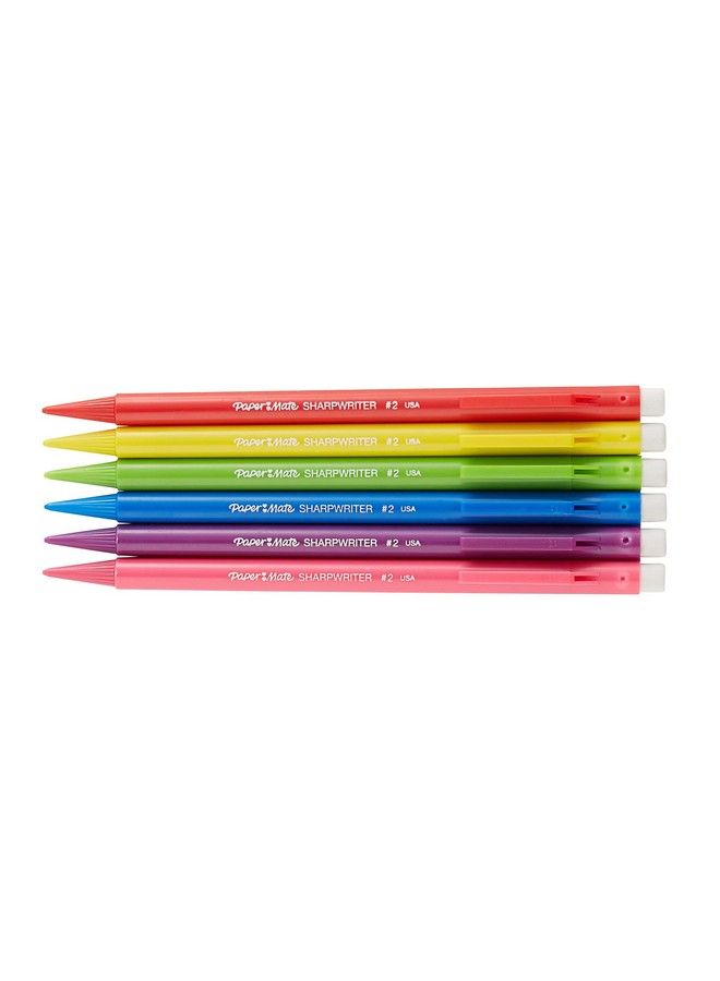 Paper Mate ® Sharpwriter Mechanical Pencils 2 Lead 0.7 Mm Assorted Barrel Colors Pack Of 6 - Image 3
