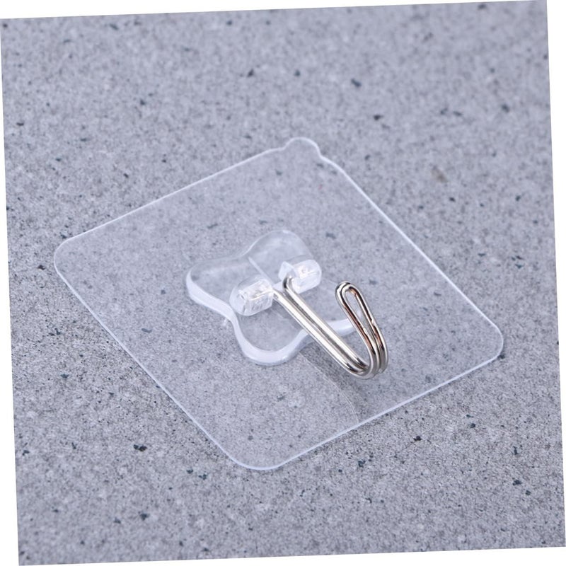 klarako 5pcs Pack Wall Transparent for Bathroom Hanger Cup Window Sucker Suction PVC Hooks Kitchen - Image 2