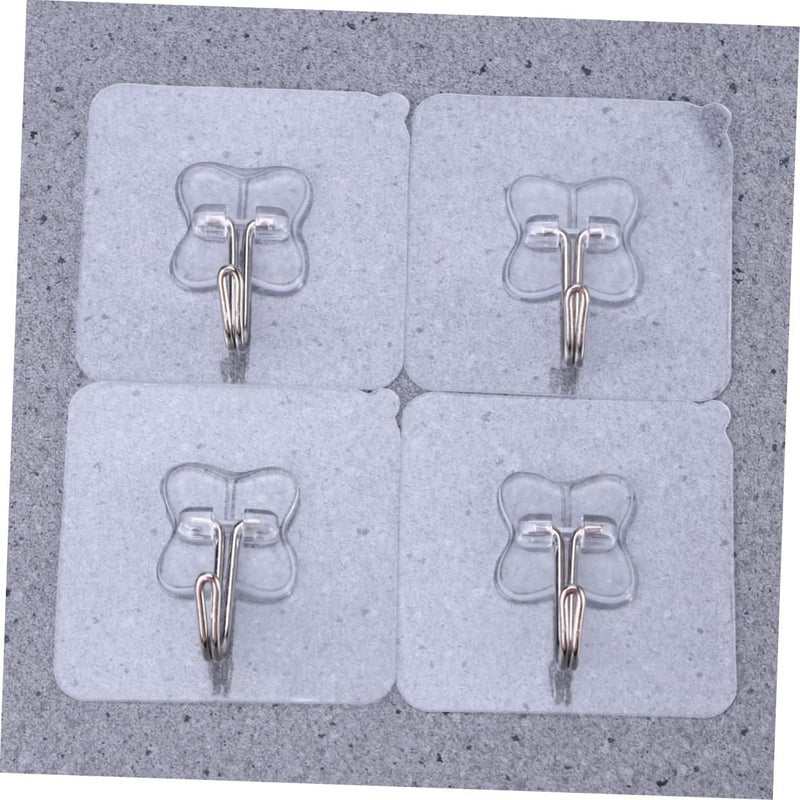 klarako 5pcs Pack Wall Transparent for Bathroom Hanger Cup Window Sucker Suction PVC Hooks Kitchen - Image 5
