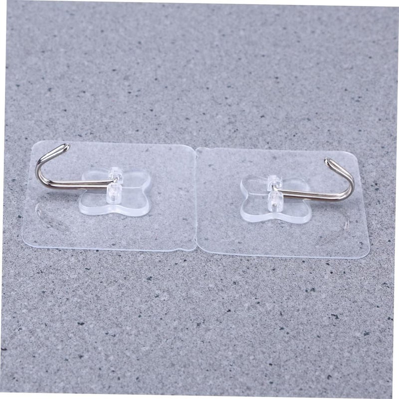 klarako 5pcs Pack Wall Transparent for Bathroom Hanger Cup Window Sucker Suction PVC Hooks Kitchen - Image 4