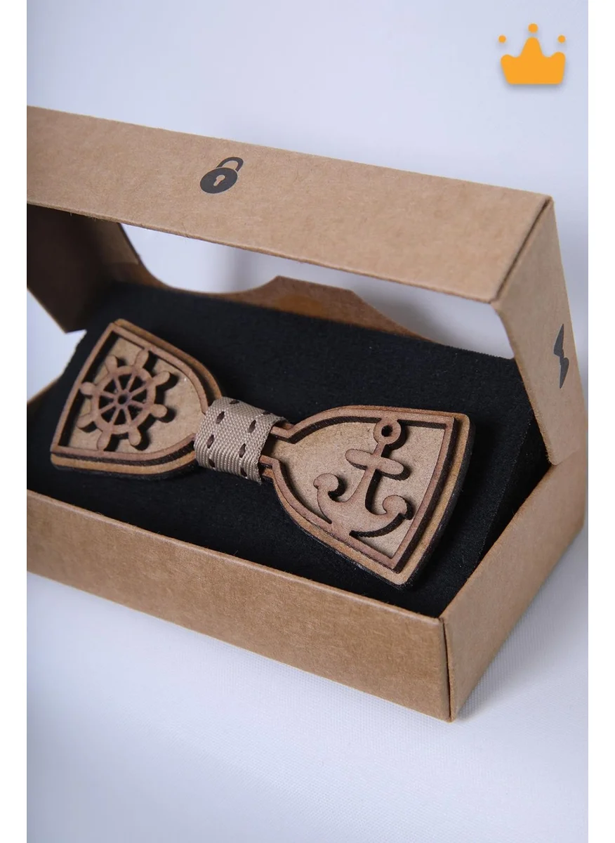 Baby Hola Babyhola 1-16 Years Old Sailor Wooden Boy Bow Tie Birthday Boxed Wooden Baby Boy Gift Reading Festival 23 April Bow Tie
