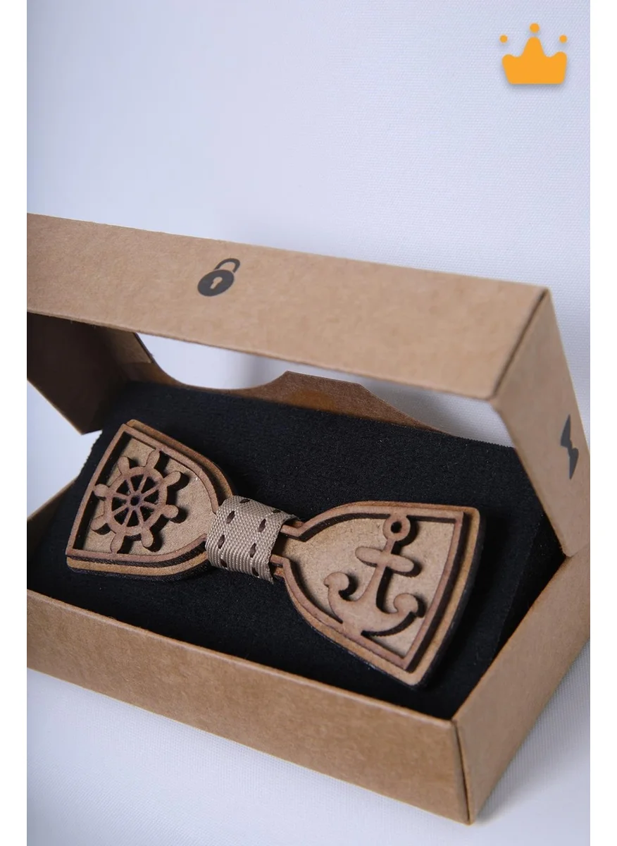 Baby Hola Babyhola 1-16 Years Old Sailor Wooden Boy Bow Tie Birthday Boxed Wooden Baby Boy Gift Reading Festival 23 April Bow Tie