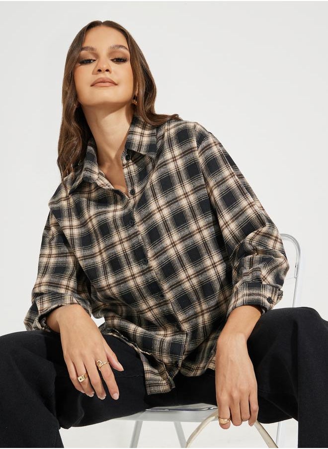 Oversized Plaid Buttoned Shirt with Dropped Shoulder - pzsku/Z83D218D460A3B5C0263BZ/45/_/1728386395/77731599-b463-42bf-bf3f-683cee940fd1