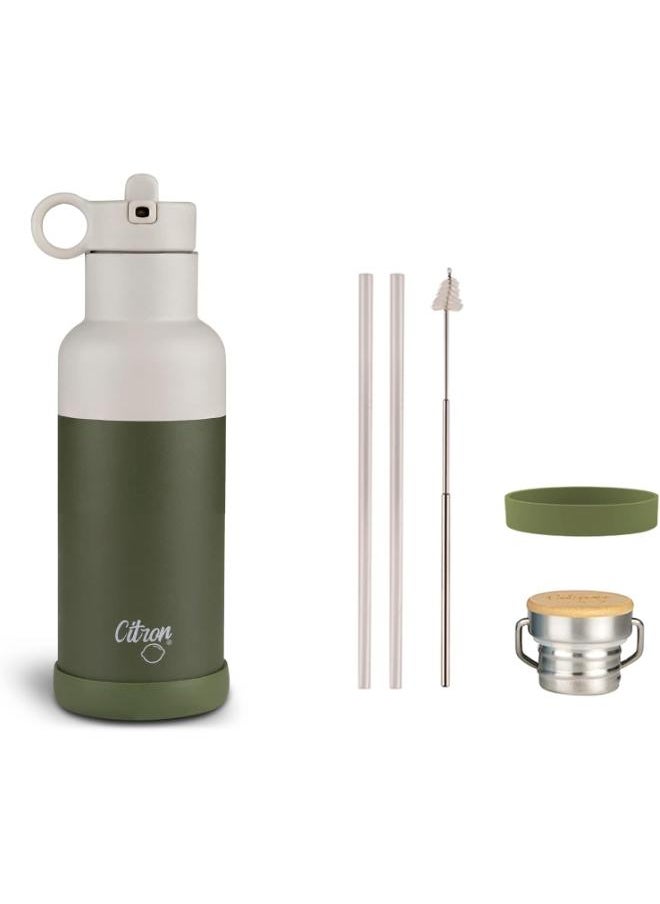 Citron - Vacuum Insulated Stainless Steel Water Bottle 500 Ml - Green - Image 1