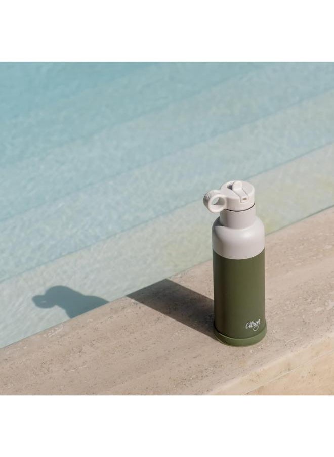 Citron - Vacuum Insulated Stainless Steel Water Bottle 500 Ml - Green - Image 1