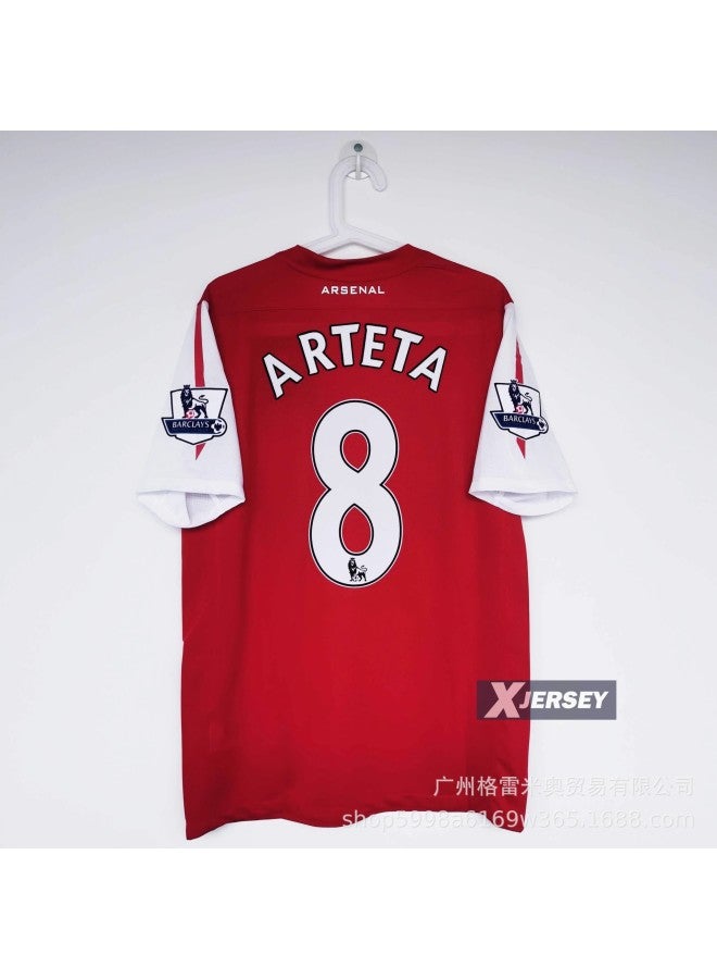 11-12 Arsenal Home Star No. 8 Plus Premier League Football Jersey - Image 1
