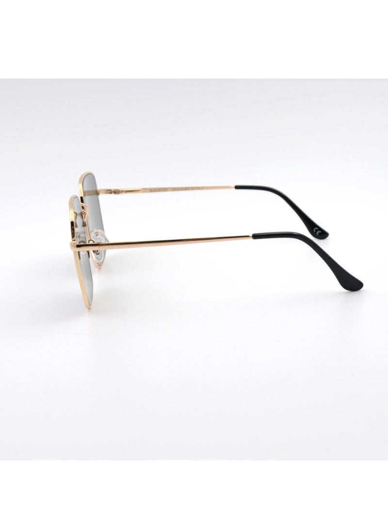 MADEYES نظارات شمسية للرجال حماية من الأشعة فوق البنفسجية EE7M214 - ذهبية - Image 3