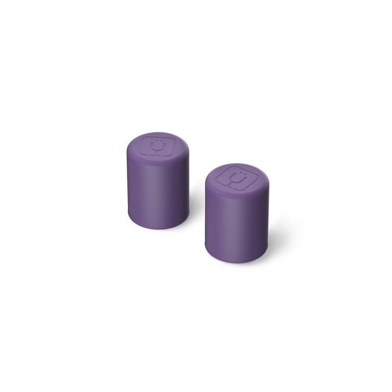 BrÃ¼Mate Magnetic Straw Caps | Silicone Straw Topper 2-pack | Dust & Dirt Resistant | Compatible with All Era and Resa Tumblers (Dark Aura) - Image 1