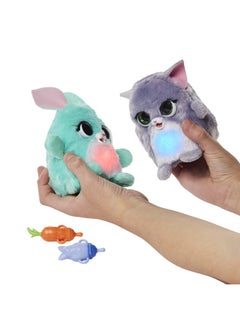 FurReal Fuzzalots Kitty And Bunny Color Change Interactive Feeding Toy Lights And Sounds Ages 4 And Up  - Image 5