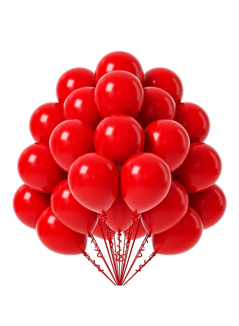 Red Balloons 12 inch, 50 Pack Red Latex Party Balloons Helium Quality for Birthday Graduation Baby Shower Valentines Christmas Wedding Party Decorations - Image 1