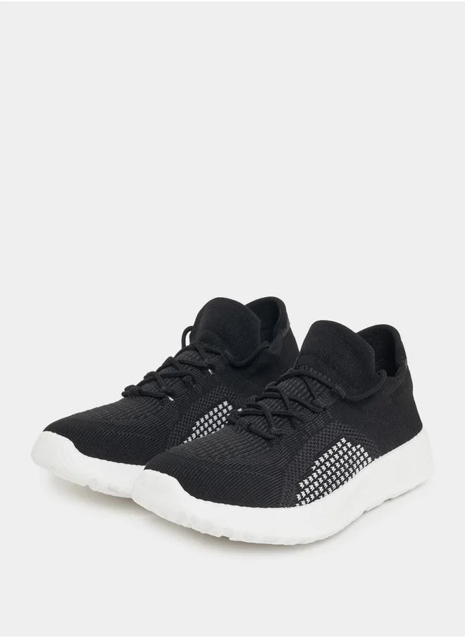 ستايلي Lace Up Knit Sneakers