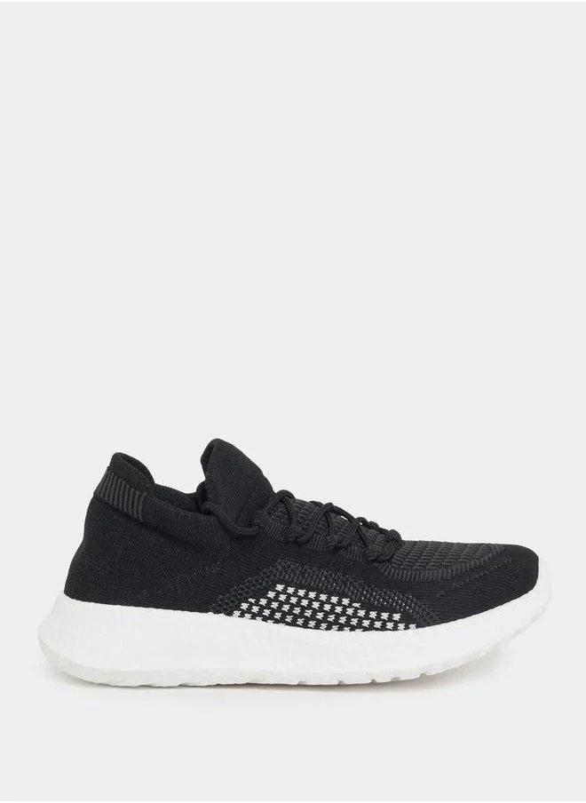 ستايلي Lace Up Knit Sneakers