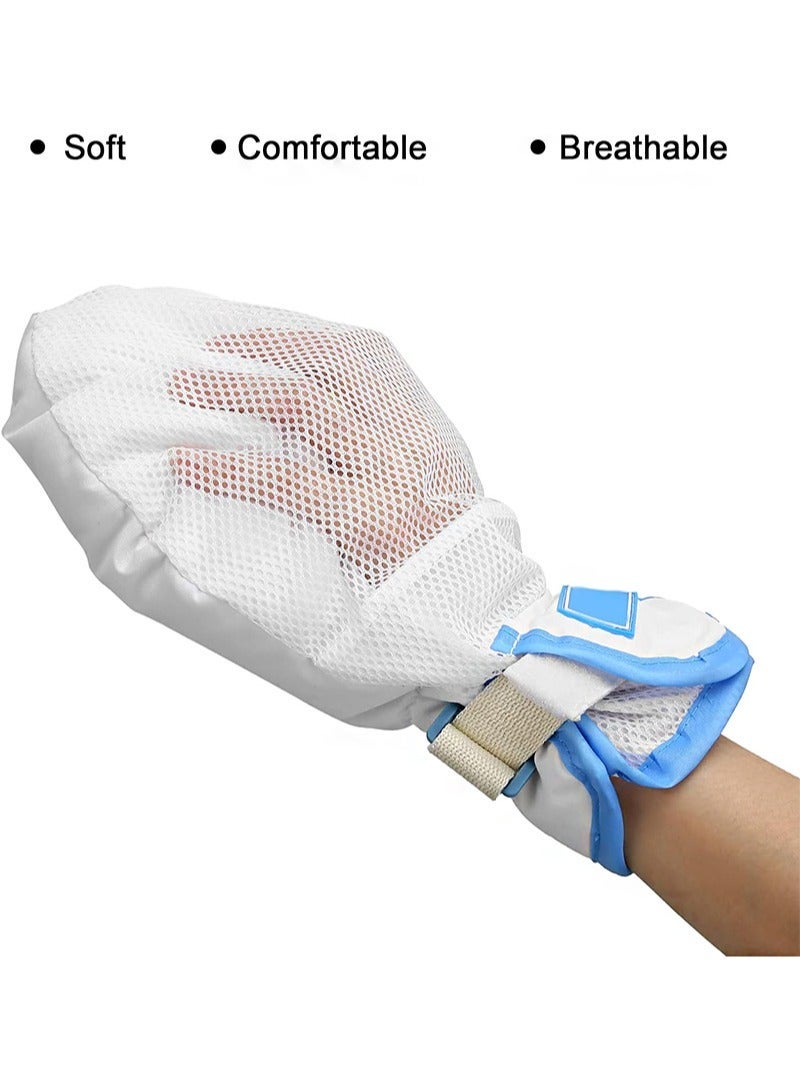 Aikanbo Medical Double Security Mitts Breathable Hand Restraints Safety Mitts Glove for Elderly & Medical Procedures with Extra Padding for Comfort & Protection One Size Fits All Hand - Image 5