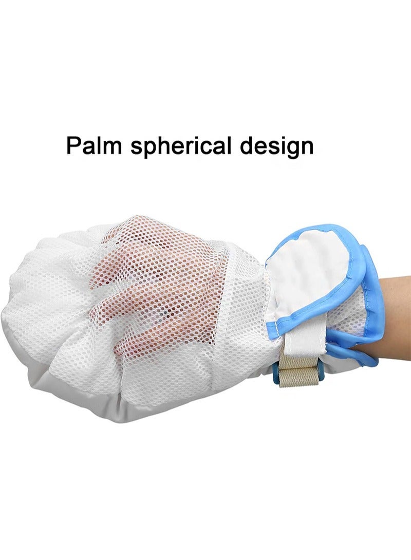 Aikanbo Medical Double Security Mitts Breathable Hand Restraints Safety Mitts Glove for Elderly & Medical Procedures with Extra Padding for Comfort & Protection One Size Fits All Hand - Image 4