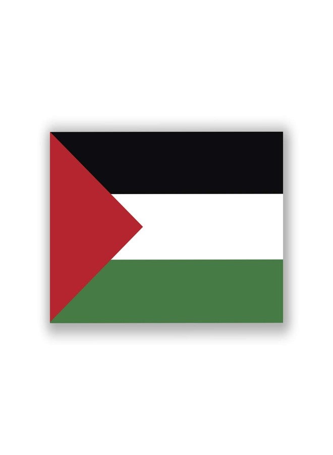 Decals Home Decor & More ملصقان لعلم فلسطين | 5 بوصات × 3 بوصات | فينيل عالي الجودة | PD505 - Image 1