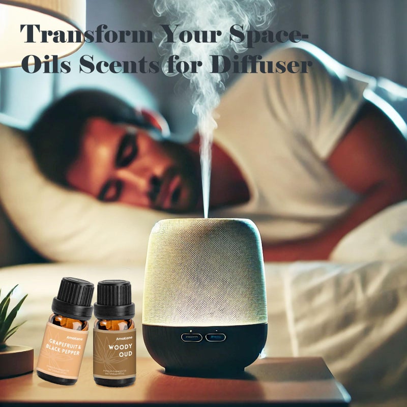 AmaKane Fragrance Oils, Masculine Essential Oils for Men, Candle Scents for Candle Making, Fragrance Oil for Soap Making, Diffuser Oils Scents 6x10 ml, Sandalwood, Cedar Leather, Woody Oud, More - Image 3