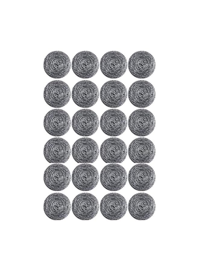 PROMASS stainless steel scrubber - 24 Pack Heavy-Duty Cleaning dish steel scrubber Pads for Kitchen, Pots, Pans, Grills, and More | Rust-Resistant kitchen items & Durable Cleaning Solution  - Image 1