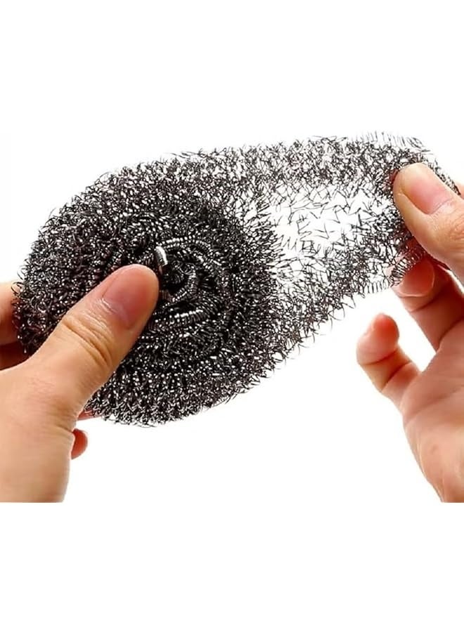 PROMASS stainless steel scrubber - 24 Pack Heavy-Duty Cleaning dish steel scrubber Pads for Kitchen, Pots, Pans, Grills, and More | Rust-Resistant kitchen items & Durable Cleaning Solution  - Image 4
