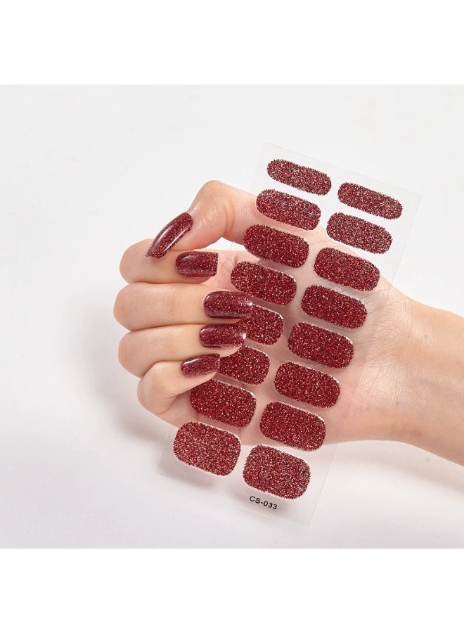 ملصقات أظافر جل جديدة لا تحتاج للأشعة فوق البنفسجية - فن أظافر سهل، مظهر صالون في المنزل، قابلة لإعادة الاستخدام ومقاومة للماء