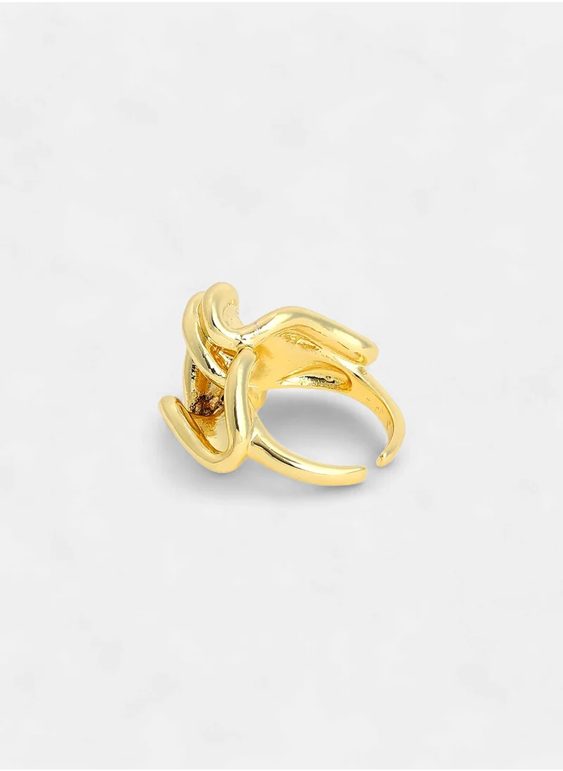 SOHI Adjustable Surrealism Statement Finger Ring