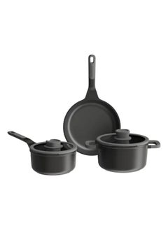 Berghoff Pack Of 5 Non-Stick Cookware Set   cm-Black  - Image 1