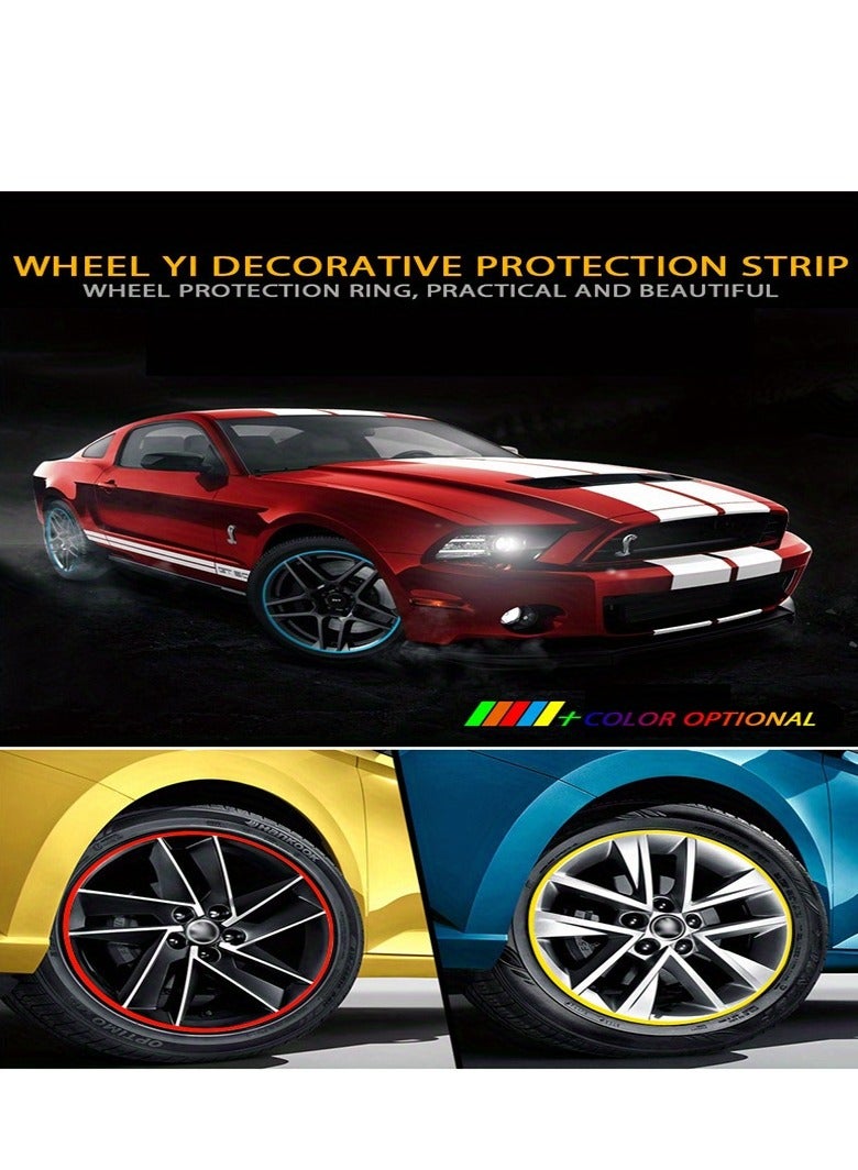 8M Roll Rim blades Car Vehicle Color Wheel Rims Protectors Decor Strip Tire Guard Line Rubber Mounding Trim Tire Guard Line - Image 5