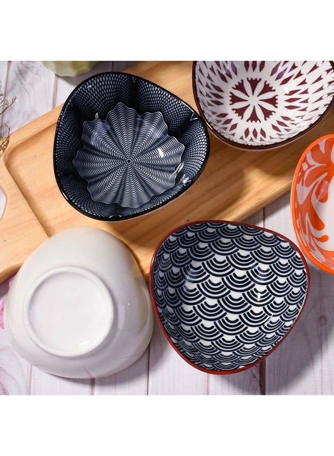 BOSILI Ceramic Soy Sauce Dishes set of 5, Japanese Soy Dishes Dipping Bowls for Dumpling Sushi - Image 3