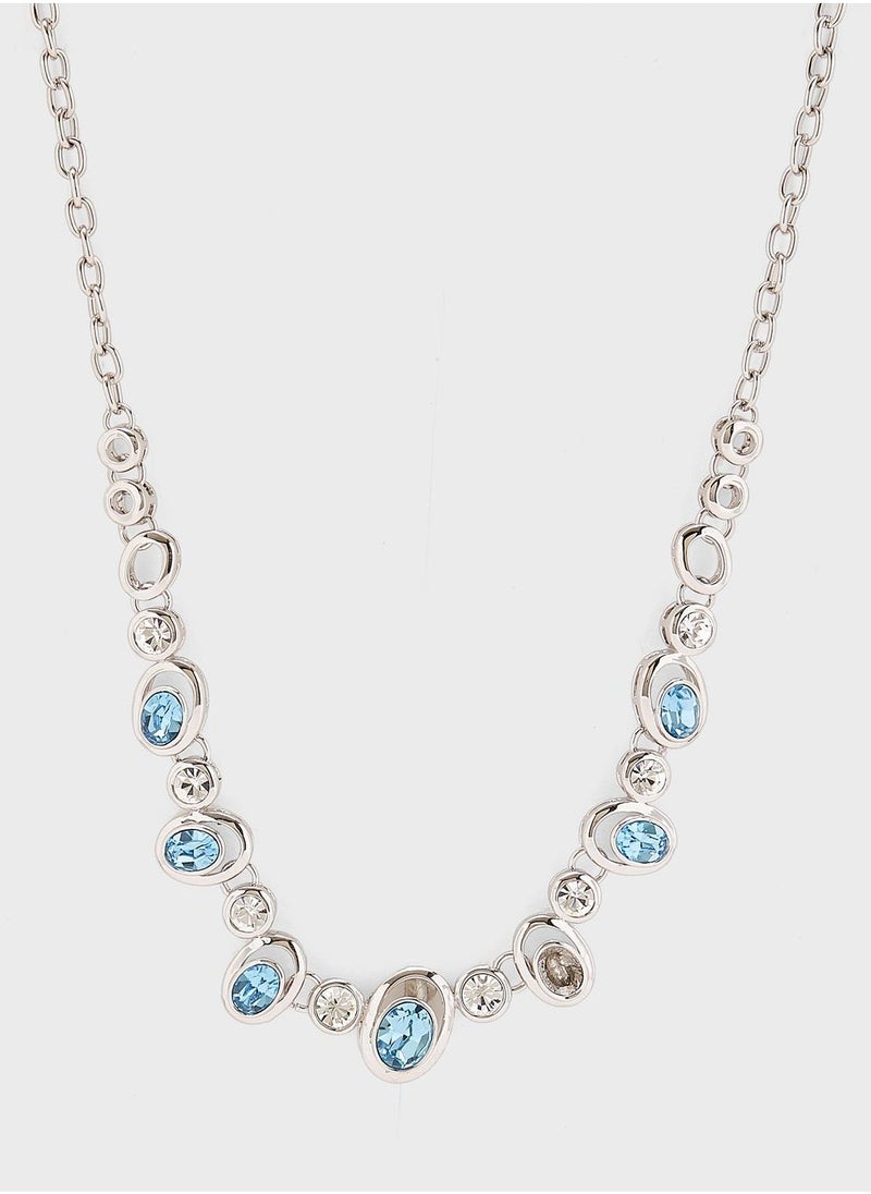 Anita's Blue Stoned Short Necklace  - Image 1