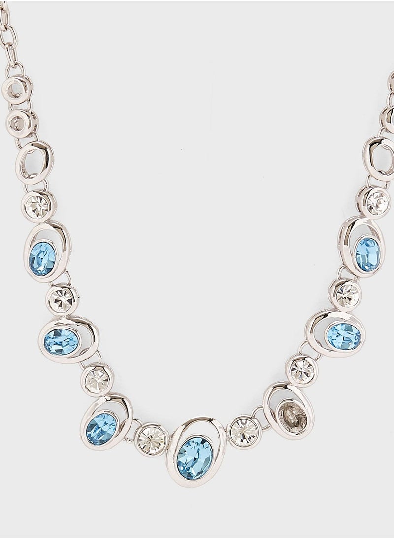 Anita's Blue Stoned Short Necklace  - Image 2