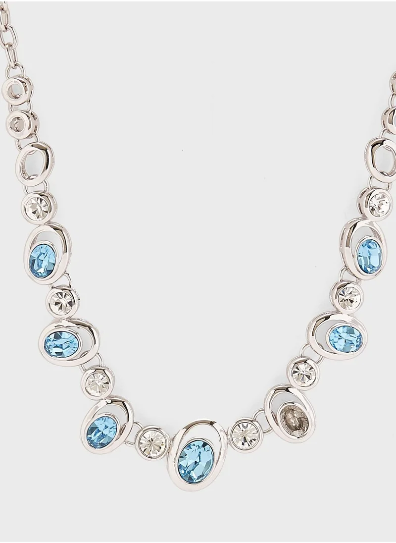 Anita's Blue Stoned Short Necklace