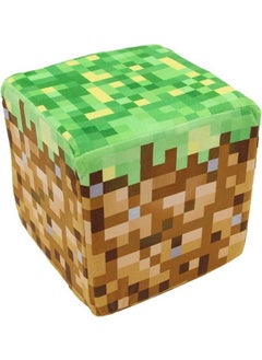 Minecraft Grass Block Cube Pillow Cushion Plush Toy 10CM