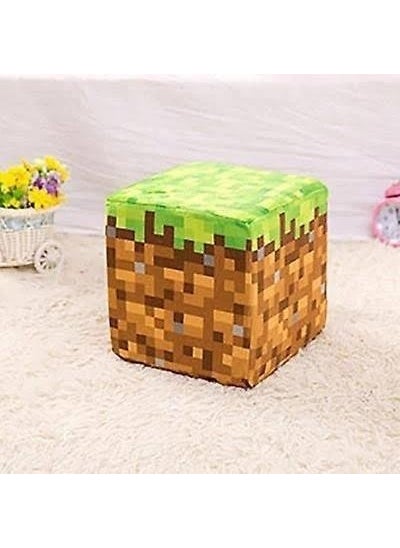 Schulzz - Minecraft Grass Block Cube Pillow Cushion Plush Toy 10CM - Image 1