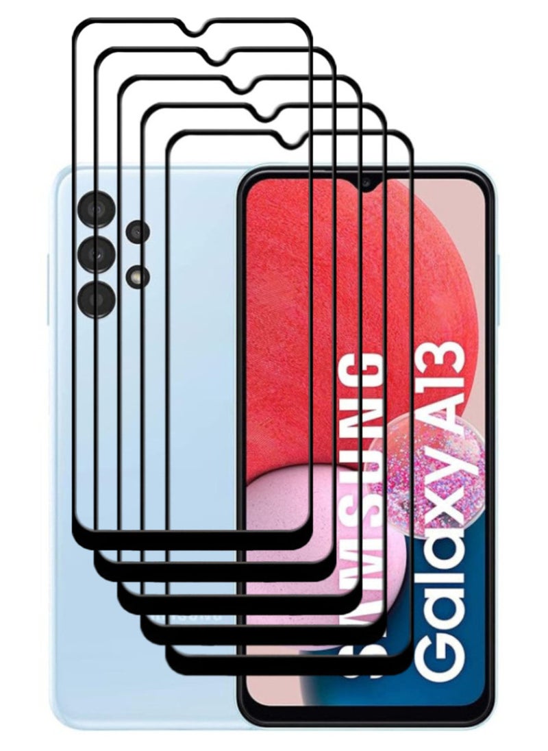 ACLIX 5 Pieces Antistatic ESD Dustproof Premium Quality High Definition Tempered Glass Screen Protector Designed For Samsung Galaxy A13 - Image 1