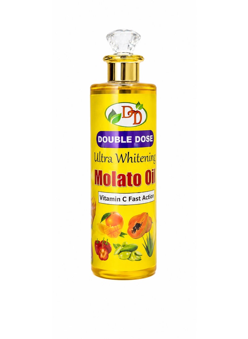 Double Dose Ultra Whitening Molato Oil with Vitamin C - Fast Action Face & Body Nourishing Oil - Image 1