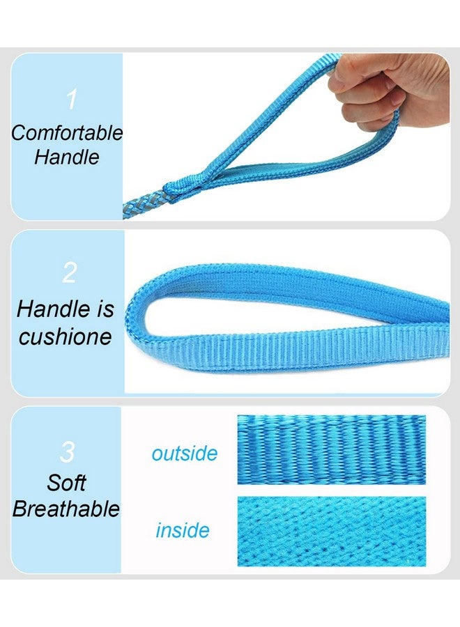 Mycicy 2/3/4/6/10 FT Reflective Dog Leash- Braided Rope Strong Heavy Duty Dog Training Leash for Large Medium Small Dogs Walking Leads (Sky Blue- 6 feet) - Image 4