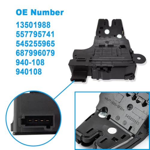 HY-SPEED Trunk Latch Lock Actuator Compatible with 2010-2019 Cruze Impala Malibu Sonic Corvette Camaro Regal LaCrosse Verano Allure ATS CTS ELR XTS 13501988 940-108 - Image 3