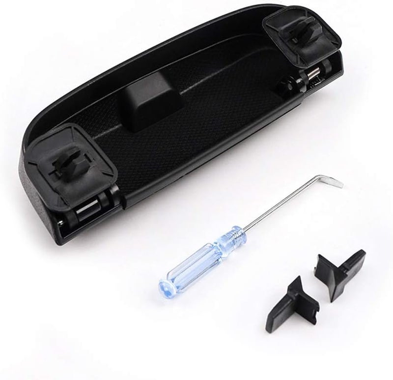 QASULER Black Glasses Case for Car - Image 2