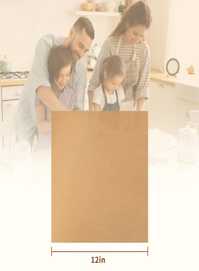 TROUSKAIG 100pcs 12x12 inch Unbleached Parchment Paper Sheets for baking, Heavy-Duty Precut Parchment Paper Squares, Brown Non-Stick liners for Oven, Cooking & Wrapping Food, Air Fryer Liners - Image 2