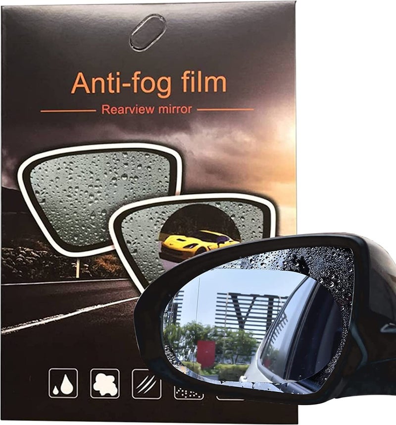 HSR Car Accessories Mirror Film Rainproof Waterproof Mirror Film Anti Fog Clear Nano Coating Car Film (Oval) - Image 2