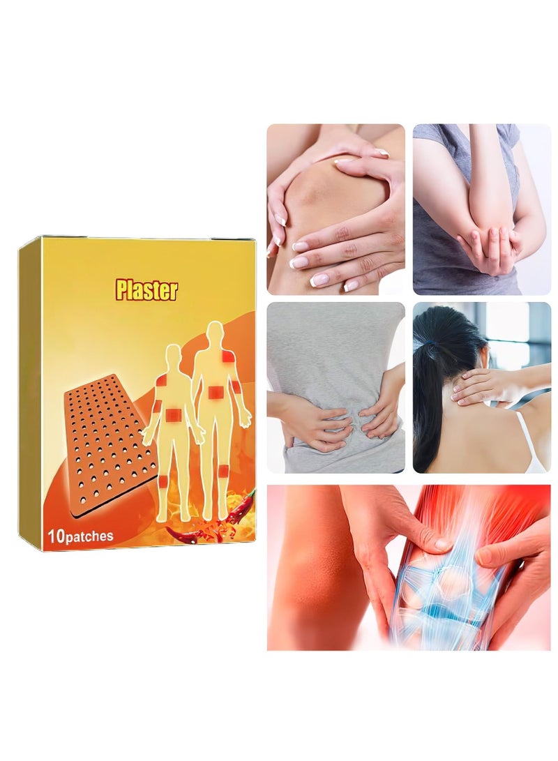Zikra 10PCS Pain Relief Patches, Herbal Arthritis Pain Patches, Heat Patches for Back Knee Joint Neck Shoulder - Image 5