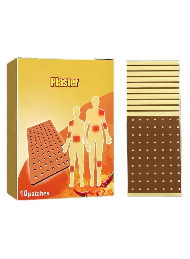 Zikra 10PCS Pain Relief Patches, Herbal Arthritis Pain Patches, Heat Patches for Back Knee Joint Neck Shoulder - Image 1