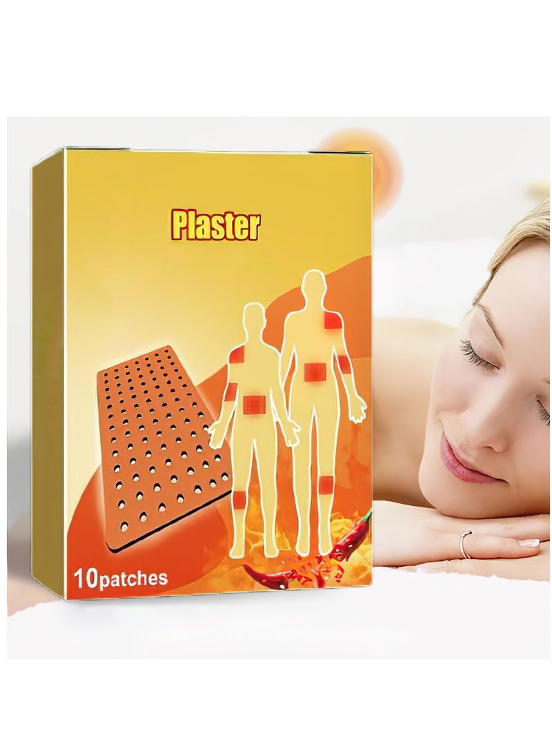 Zikra 10PCS Pain Relief Patches, Herbal Arthritis Pain Patches, Heat Patches for Back Knee Joint Neck Shoulder - Image 3