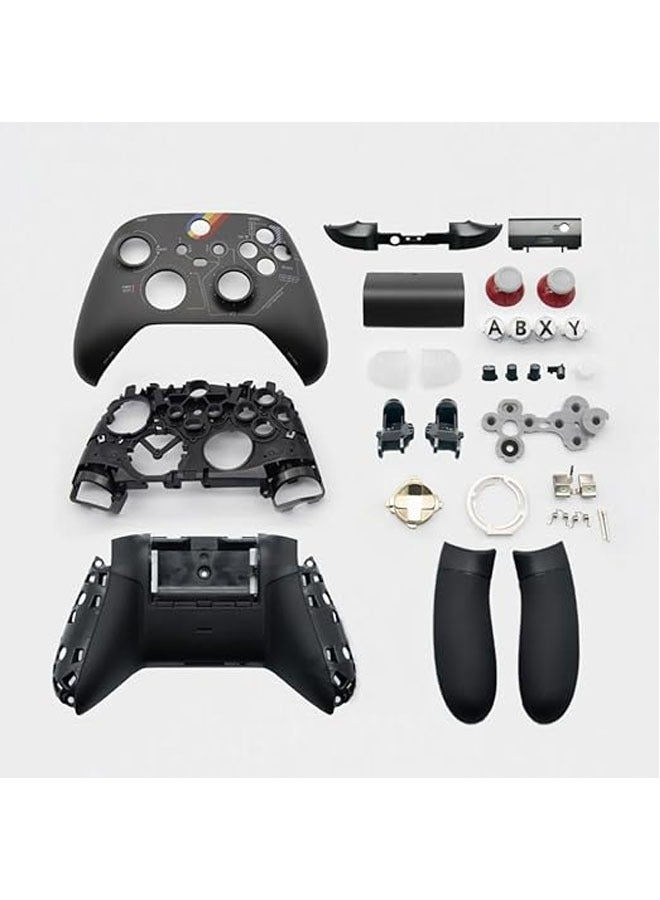 Xbox Series X Wireless Controller Replacement Case Set - Special Edition, Complete Case with Panel Rails Battery cover on accessory